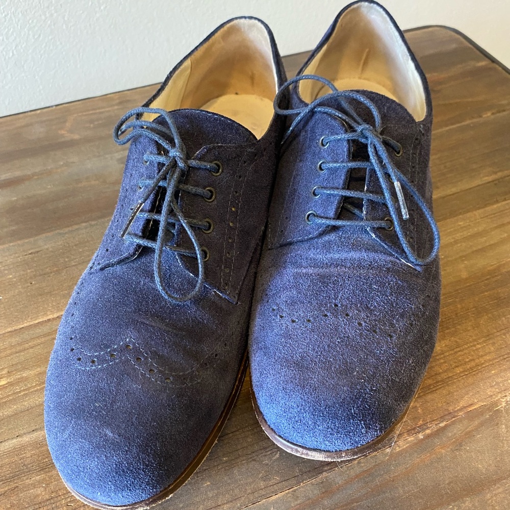 APC Navy Oxford Loafers